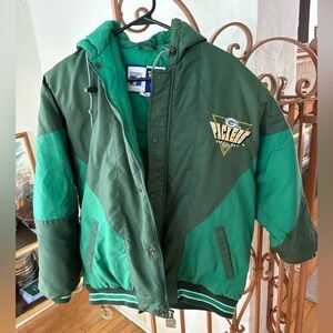 Vintage Logo 7 Packers Puffer Jacket